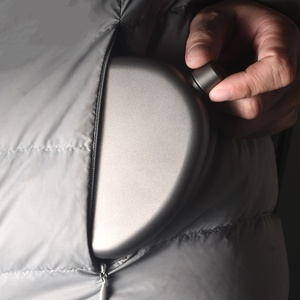 Petaca de Titanio Puro, Pequeña, de 220 ml, Gruesa y Plana, para Whisky, Camping, Aire Libre, Portátil, para Vino - Product Image 3