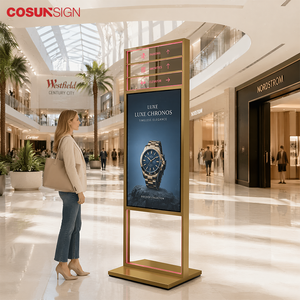 COSUNDIGITAL Totem numérique à roulettes IP65, écran tactile LCD vertical, affichage publicitaire pour <span class=keywords><strong>magasin</strong></span> de détail - Product Image 3