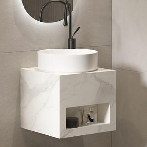 <span class=keywords><strong>Lavabo</strong></span> de Piedra Creativo y Elegante para Apartamentos Pequeños, Montado en la Pared, Ideal para Balcones y Baños - Product Image 4