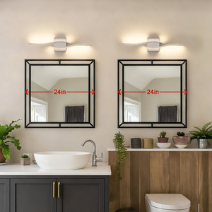 Lámpara de pared LED minimalista de aleación de aluminio con control táctil, montaje en superficie para sala de estar y dormitorio. - Product Image 4