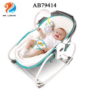 2018 nuevo 5 en 1 cómodo suave divertido bebé cuna rockiing silla portátil cama de bebé para viajar con juguetes - Product Image 1