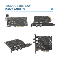 Carte de capture vidéo PCIe UC3540S 4 canaux 1080P 3G SDI HDMI pour enregistrement, streaming (Zoom, Vmix, VJ, OBS) sous Windows 10 et Linux