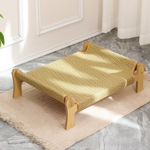 Hamac griffoir pour <span class=keywords><strong>chat</strong></span> en bois, grand lit de repos et de griffonnage, résistant aux griffures - Product Image 4
