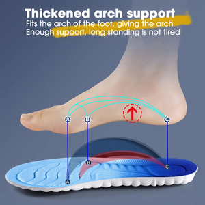 แผ่นรองพื้นรองเท้ากีฬา 4D PU นุ่ม ระบายอากาศ ซับแรงกระแทก สำหรับรองเท้าวิ่ง ผู้ชาย ผู้หญิง รองรับอุ้งเท้า - Product Image 3