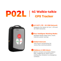Nouveau produit P02L Talkie-walkie intelligent 4G GPS Tracker Carte 4G Tracker GPS sans fil avec interphone mondial