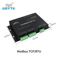 Soluciones IoT de Ebyte, E851-RTU(4440-ETH), Controlador de E/S en Red de 12 Canales, Modbus TCP/RTU RS485 Ethernet, Controlador de Temperatura