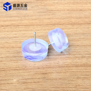 Shengyuan Furniture Leg Protection <b>Pad</b> Transparent Silicone Round Blue Silent Floor Nail For Table <b>Chair</b> Stool - Product Image 1