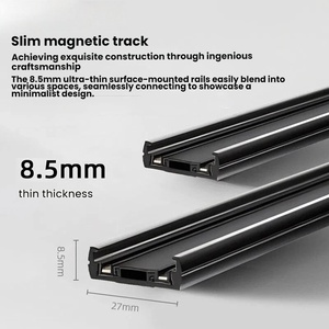 Faretto LED Magnetico su Binario 48V, Illuminazione Lineare Pieghevole a Griglia Incassata o Superficiale - Product Image 2