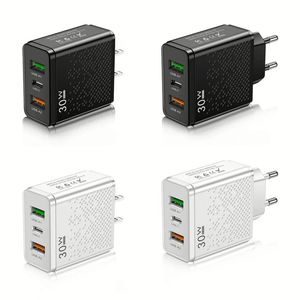 30W USB <b>C</b> Charger 2 USB + <b>C</b> Fast Charger for Phone 15 Mobile Phone USB <b>Type</b> <b>C</b> Charger Phone <b>Adapter</b> - Product Image 6