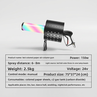 Canon à confettis LED, pistolet à fumée portatif pour scène, bar, DJ, pistolet à glace sèche CO2, lance-confettis au dioxyde de carbone 110-220V