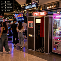 Machine Photobooth Vintage à Fort Retour sur Investissement (ROI) avec Impression Instantanée pour Centres Commerciaux, Arcades, Boîtes de Nuit et Location d'Événements