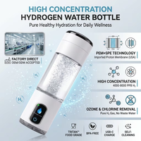 Bouteilles d'eau à hydrogène de dernière technologie, sans BPA, sûres, 4000-8000ppb, vente en gros d'usine, gobelet portable PEM SPE