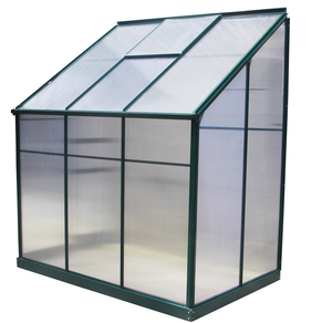 4.1x6.3FT maigre à concevoir pour la plantation de graines peu encombrante Serre de plain-pied extérieure avec cadre en aluminium galvanisé Maison de jardin - Product Image 6