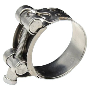 Adjustable <b>Heavy</b> <b>Duty</b> Single Bolt Super Pipe Hose <b>Clamps</b> W1 With Galvanized Plating - Product Image 4