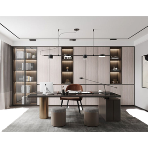 Bibliothèque en aluminium <span class=keywords><strong>de</strong></span> style nordique moderne, respectueuse <span class=keywords><strong>de</strong></span> <span class=keywords><strong>l</strong></span>'environnement, avec portes en verre et bandes lumineuses intégrées, meubles <span class=keywords><strong>de</strong></span> salon - Product Image 1