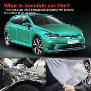 Для <span class=keywords><strong>VOLKSWAGEN</strong></span> <span class=keywords><strong>POLO</strong></span> R LINE 2021 2022 2023 TPU полная Автомобильная прозрачная пленка против царапин предварительно разрезанная защитная пленка - Product Image 2