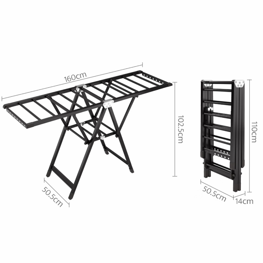 1.6M -- Noir en aluminium