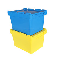 Boîtes de stockage utilitaires en plastique empilables gratuitement de haute qualité 20L pour le déménagement