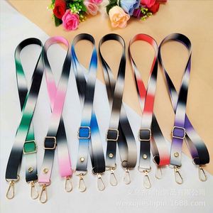 Manufacturer Wholesale Custom <b>Printed</b> Polyester Webbing Crossbody Lanyards for Mobile Phones <b>Cameras</b> Women's Bags with Logo - Product Image 5