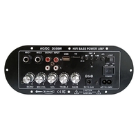 Amplificateur de voiture numérique mono D350 Mini pour sortie 5.0 100-300W, double entrée MIC AUX, alimentation 12V/220V, subwoofer