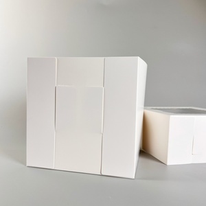 Sunshine Wholesale Custom Logo Printing <b>White</b> Bento Cupcakes square Cake <b>Box</b> with Holes for Packaging - Product Image 6