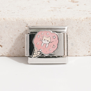 Italian Modular Stainless Steel Bracelet Food Theme Charms Unisex DIY Jewelry Chain - Product Image 3