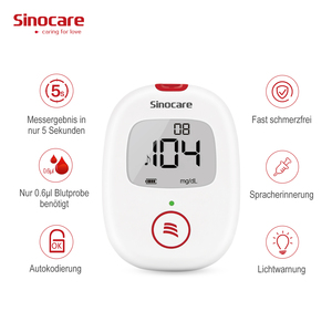 เครื่องวัดระดับน้ำตาลในเลือด Sinocare AQ Voice พร้อมแผ่นทดสอบน้ำตาลในเลือดสำหรับผู้ป่วย<span class=keywords><strong>เบาหวาน</strong></span> - Product Image 6