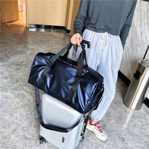 กระเป๋าออกกำลังกายขนาดใหญ่ กระเป๋าเดินทางสุดสัปดาห์ กระเป๋าเดินทางน้ำหนักเบา กันน้ำ พร้อมช่องใส่รองเท้า - Product Image 4