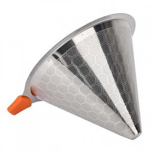 핫 푸드 등급 재사용 가능한 스테인레스 스틸 메쉬 스트레이너 홀더 차 도구가있는 새로운 친환경 커피 필터 - Product Image 5