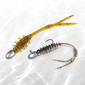 Señuelo de Pesca Spinpoler Mini Finesse de 55 mm, Cebo Suave de TPR, Gusano Artificial de Plástico, Cebo Suave para Pesca de Macarela, Pesca en Roca, Pesca en Hielo - Product Image 6