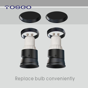 TOSEO Kundenspezifische LED-Leuchte Moderne Einstellbare Rahmenlose Doppel-Kopf-Aluminium-Spotlights und Downlights in Weiß - Product Image 5