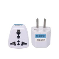 Adaptor steker standar Amerika 2pin listrik AS ke dunia konverter steker putih AS Universal adaptor daya perjalanan internasional
