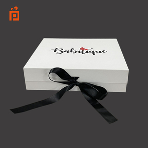 Wholesale Custom Luxury Clothing <strong>Bridal</strong> Wedding Dress Packaging <strong>Boxes</strong> Ribbon Closure Folding Large Paper Gift Box for Dress - Product Image 2