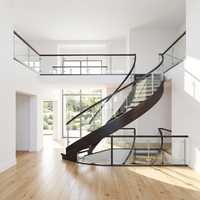Fabricants d'escaliers métalliques Tanlong, design d'escaliers en fer forgé et en verre, escalier en colimaçon pour maison, escaliers en verre, balustres