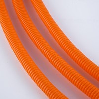 Tuyau ondulé ignifuge en PP orange AD21.2, conduit flexible, conduit électrique, lignes de câbles, installation de câbles pour nouvelles énergies