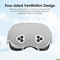 Coque VR pour casque Meta Quest 3s Accessoires Casque VR Protecteur pour casque Oculus Quest 3s VR
