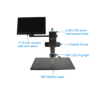 Mikroskop Inspeksi Digital Ft-Opto FM750I untuk Penyolderan PCB Perbaikan Ponsel Desain All-in-One FOV Luas Lampu Cincin LED