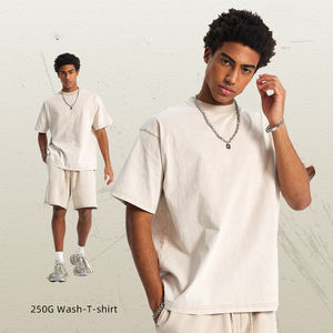 เสื้อยืดผู้ชายผ้าฝ้ายแท้ใส่ได้ทั้งชายและหญิง, เสื้อแนวสตรีทวินเทจแฟชั่นใหม่ขายดีฤดูร้อน - Product Image 1