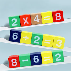 Montesori alfabet Nomor 105 buah blok bangunan DIY kota susun Puzzle permainan belajar mainan pendidikan untuk anak-anak laki-laki perempuan - Product Image 4