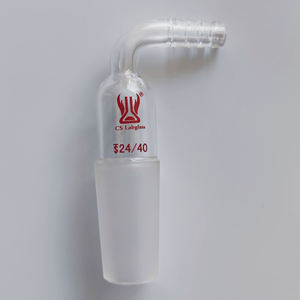 Adaptateur <span class=keywords><strong>de</strong></span> laboratoire en verre borosilicate CS Labglass avec joint interne et raccord <span class=keywords><strong>de</strong></span> tuyau à angle <span class=keywords><strong>de</strong></span> 90 degrés - Product Image 6