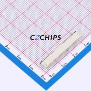 XW0520012-540R-001 FFC/FPC Connector SMD,P=0.5mm,Horizontal Mount Connector Flip Cover Type Bottom Contact 54P 0.5mm - Product Image 2