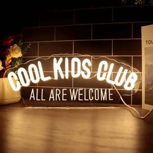 Cool Youth Club decoración <span class=keywords><strong>de</strong></span> pared letrero <span class=keywords><strong>de</strong></span> neón alimentado por USB luces LED ajustables para dormitorios salas <span class=keywords><strong>de</strong></span> estar <span class=keywords><strong>bibliotecas</strong></span> y librerías - Product Image 1