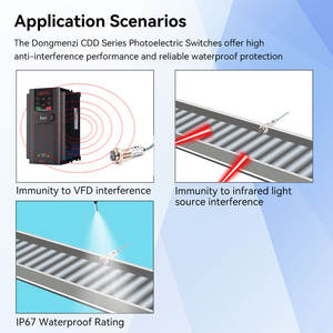 DOMENZI CDD-40N 小型電気光電スイッチ DC 光電センサー 感知感度が高いインテリジェントセンサー - Product Image 6