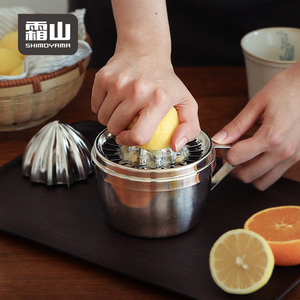 SHIMOYAMA Narenciye Sıkacağı Limon Sıkacağı Seti Çekirdek Çıkarıcı ve Bardaklı Lüks Manuel Mutfak Sıkacağı Araçları - Product Image 1