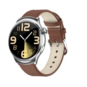 高清AMOLED圆形1.52上下拉半透明效果触摸屏数字手表超最佳智能手表