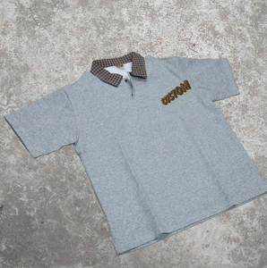 Camisetas Casuales de Gran Tamaño, Tejidas, con Rayas en Contraste, Retro, de Poliéster/Algodón, para Verano, 210g, Holgadas y Cortas, al por Mayor y Personalizadas - Product Image 3