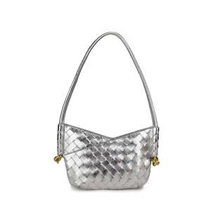 Bolso de Mano Elegante para Mujer, Tendencia de Moda Verano 2025, Marca BV, con Correa para la Muñeca, Cierre de Piel Vacuna, Correa Única, Cuero Genuino - Product Image 1