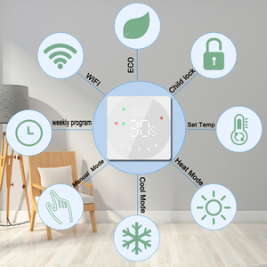 <span class=keywords><strong>Thermostat</strong></span> intelligent WiFi OEM pour chauffage au sol, certifié UE, contrôleur de température numérique LED pour chauffage électrique, chauffe-eau et <span class=keywords><strong>chaudière</strong></span> à <span class=keywords><strong>gaz</strong></span> - Product Image 4
