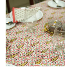 Nappe imprimée en coton durable Technique tissée florale pour la maison Restaurant Hôtel Table à manger Exportation en gros Conception lavable - Product Image 3
