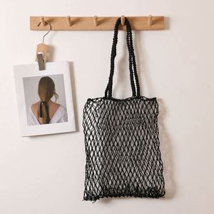 Bolso de Hombro Casual de Moda con Malla Hueca, Bolso Portátil de Paja Tejida, Nuevo Estilo, Bolso de Playa para Vacaciones en la Costa - Product Image 3